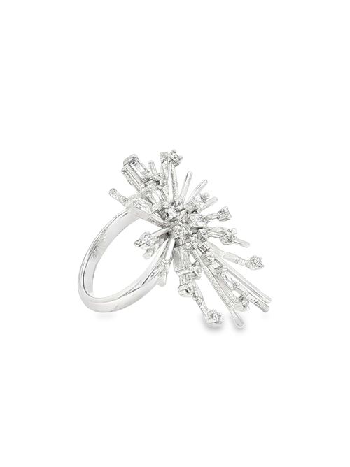 Firework crystal ring GOCCIAZZURRA JEWELS | ANFIREWORKRODIOBIANCO